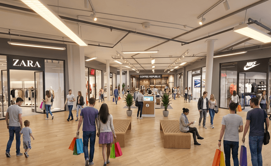 Affittasi oltre 4.000 metri quadrati presso un nuovo centro commerciale a Morbio Inferiore - Image 1